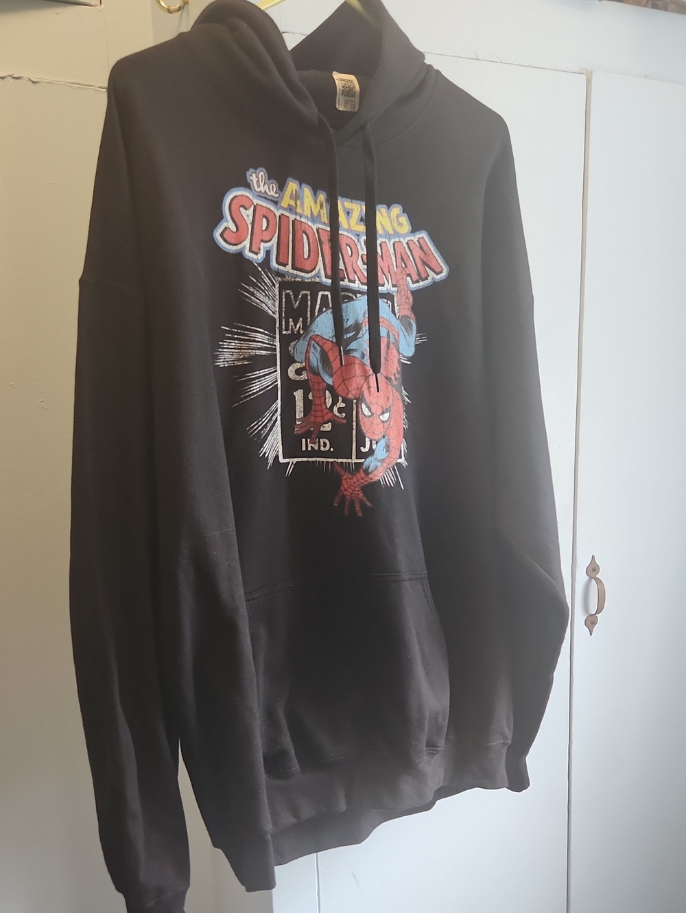 Marvel Black Spider-Man Graphic Pullover Hoodie